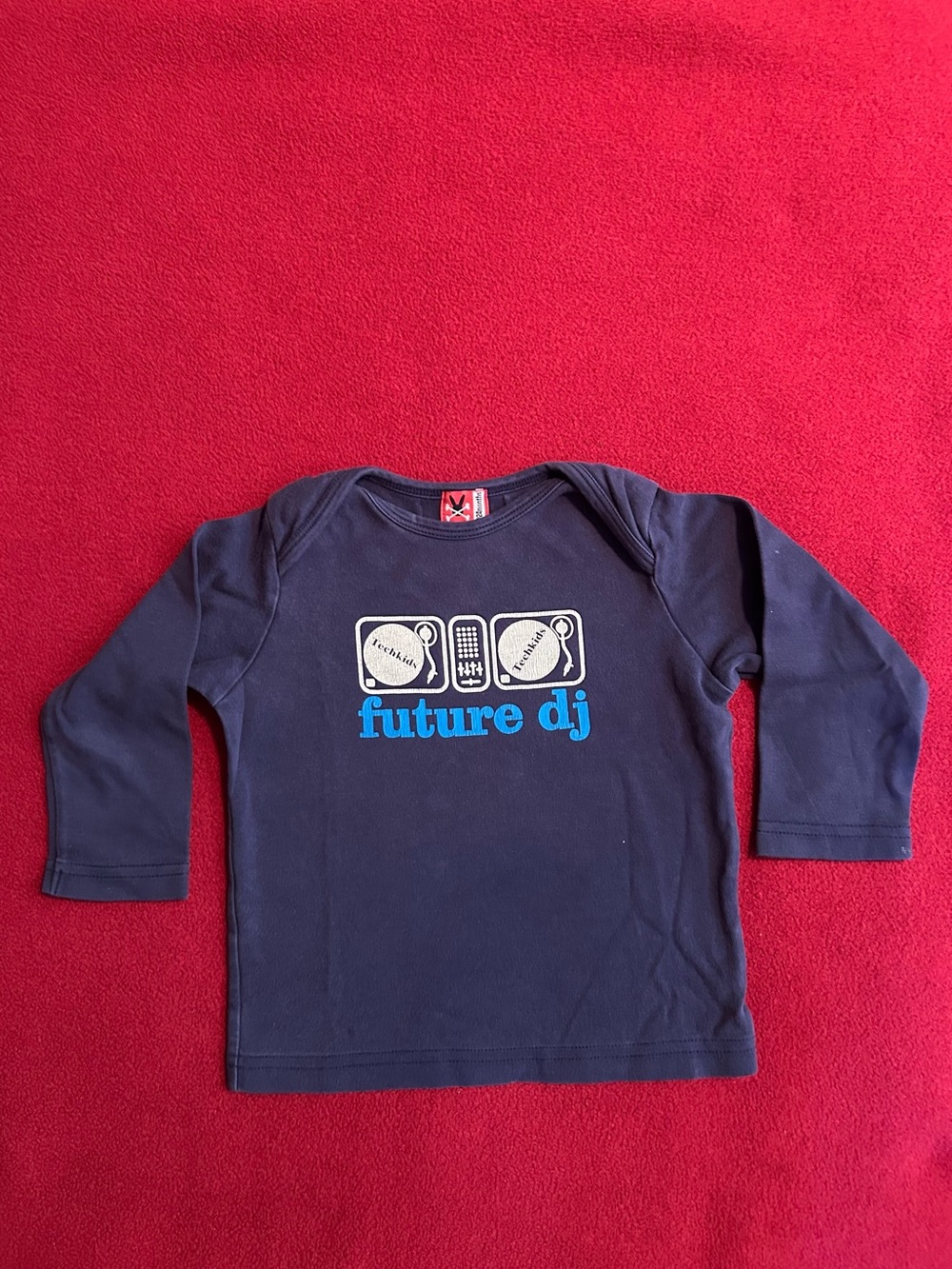 No Added Sugar Kids "Future DJ" Long Sleeve Tee - Navy Blue